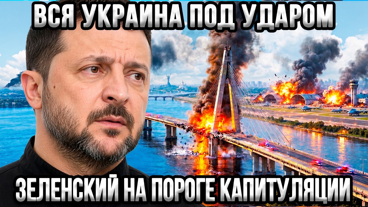 ⚡Удар по всему сразу - аэропорт, мост, порт. Переговоры с Путиным