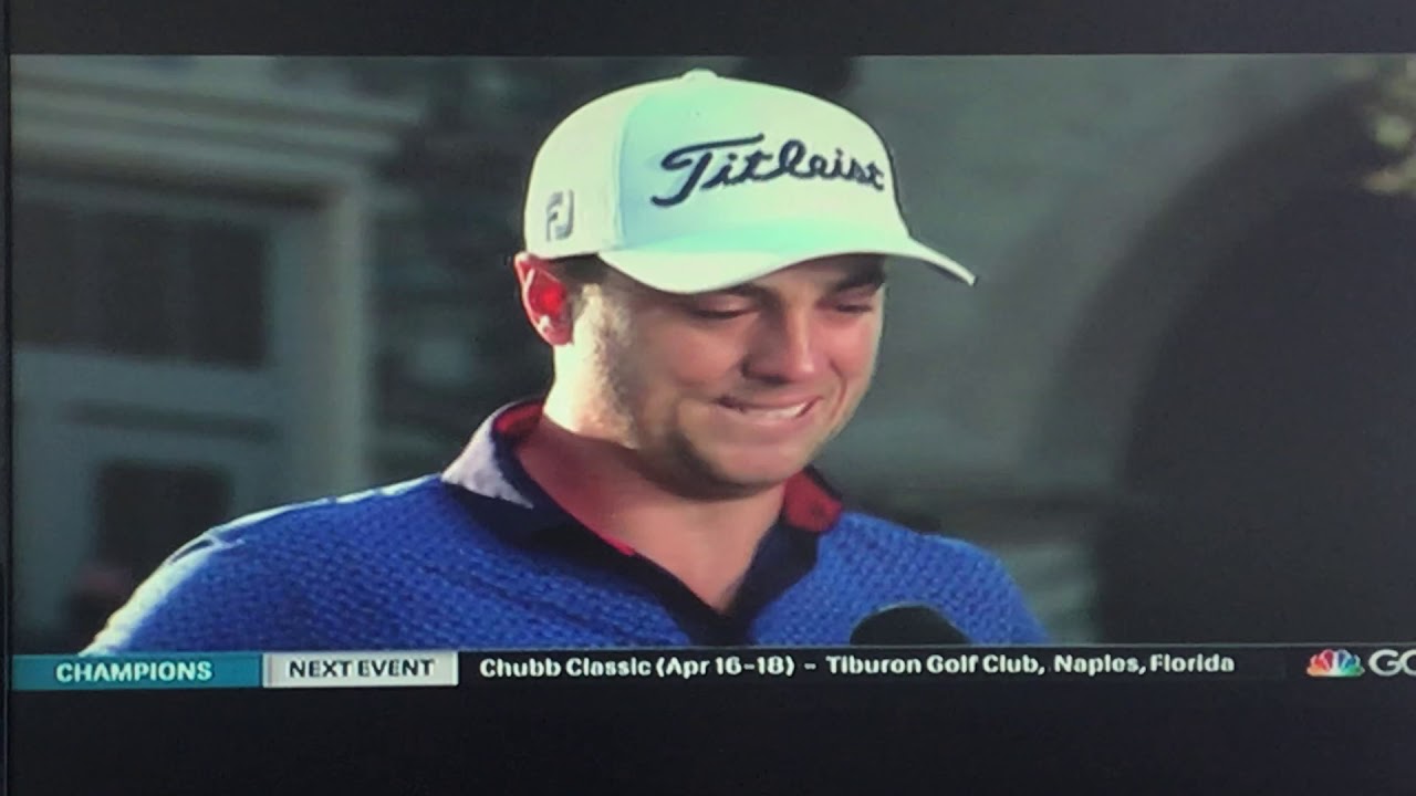 Justin Thomas get emotional about grandfather during interview after 2021 Players win