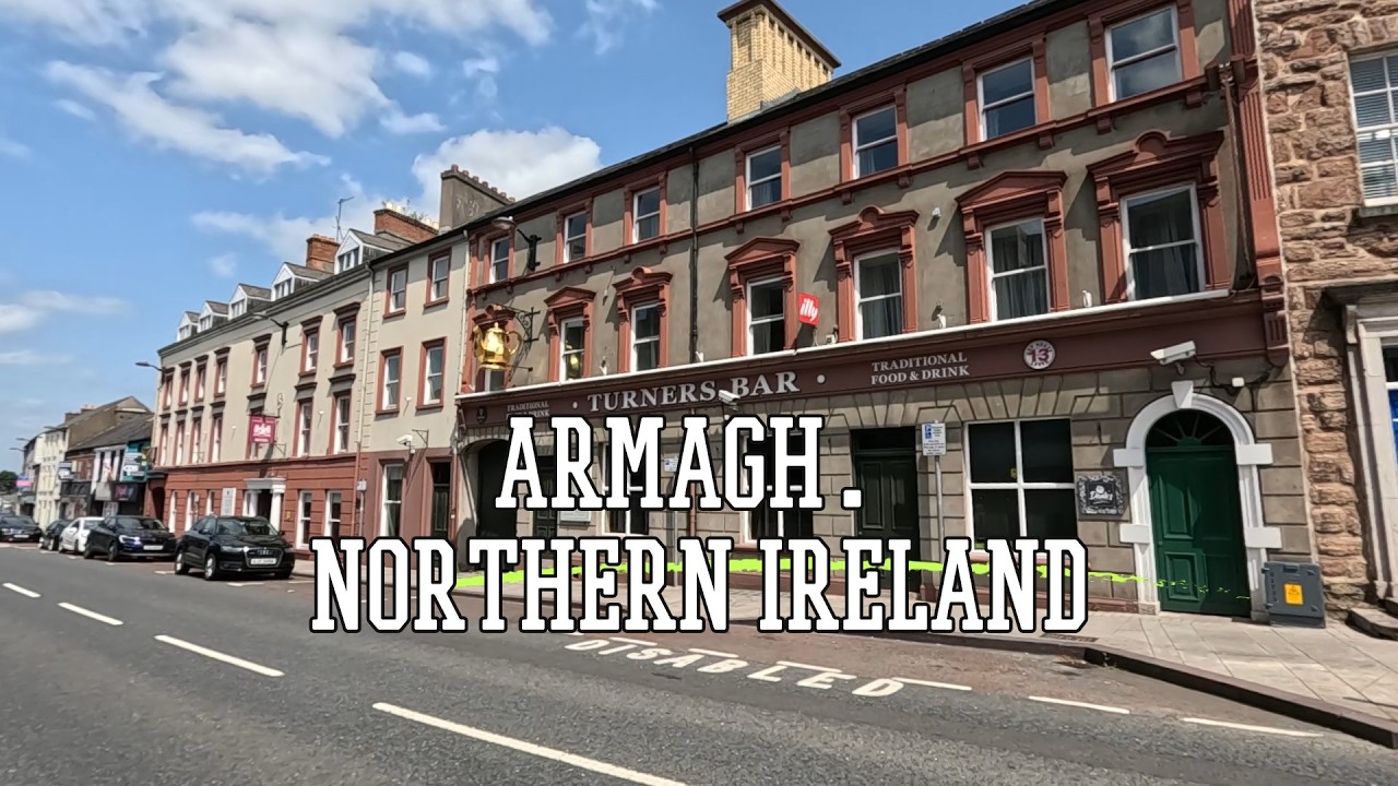 Walk in Armagh city. Northern Ireland.