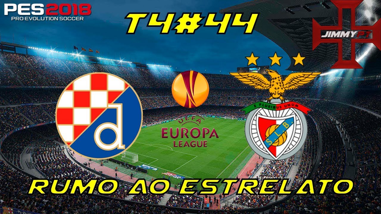 PES 2018 Rumo ao Estrelato #44 Liga Europa Dinamo Zagreb vs Benfica