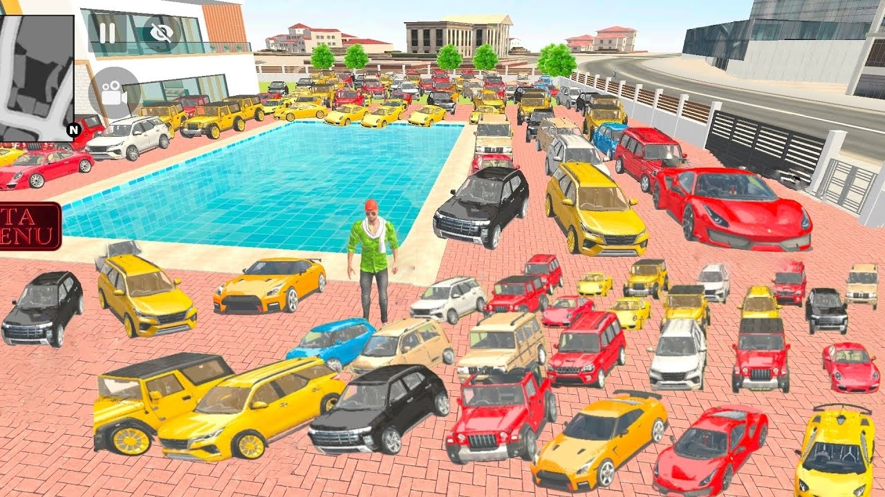 😱Franklin puts all the car inside the house Indian theft Auto simulator game 🔥