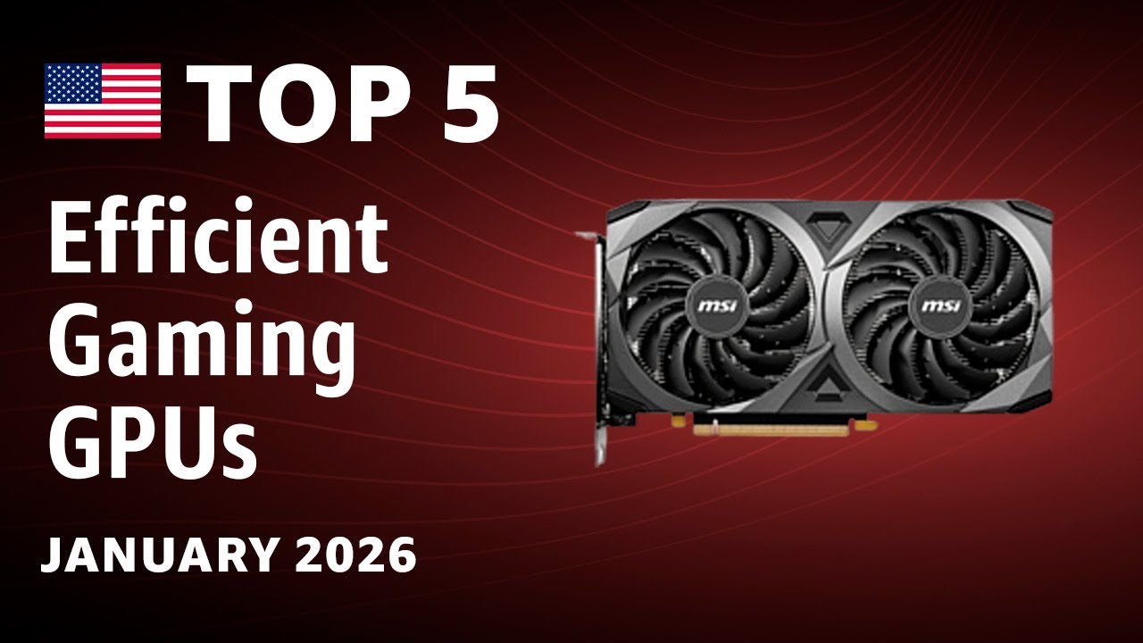 TOP&mdash;5. Most Efficient Gaming GPUs (FPS per Watt) January 2026