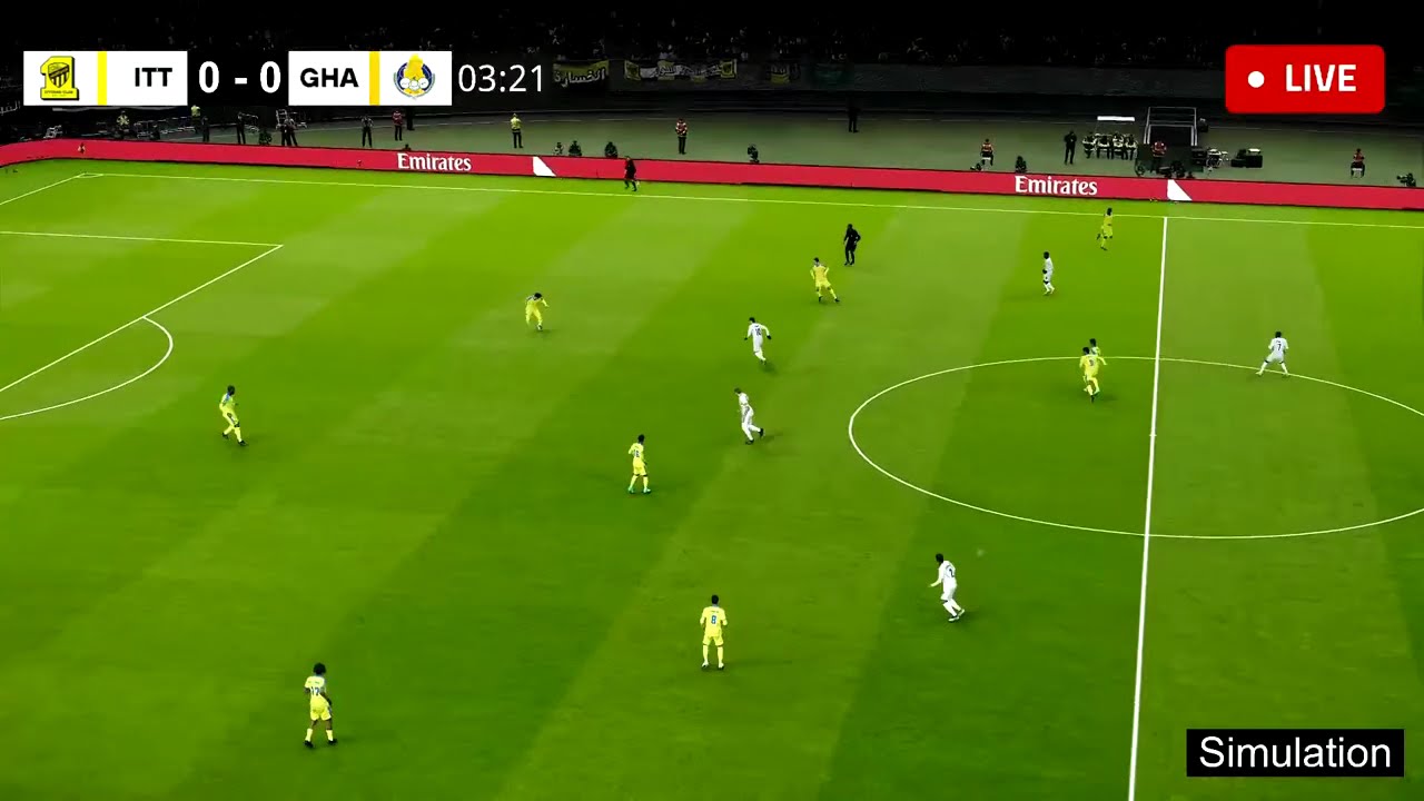 🔴 LIVE: Al-Ittihad vs Al-Gharafa | AFC Champions League Elite 2026 | eFootball PES 2021 Simulation⚽🔥