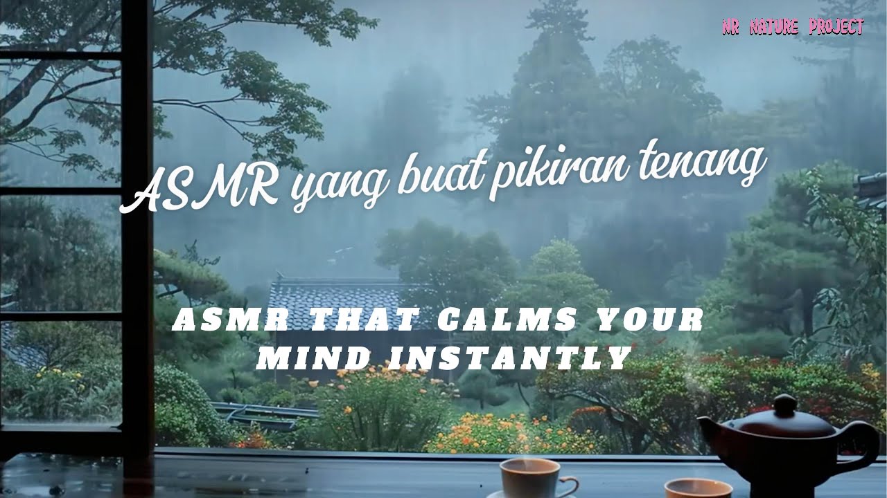 “Hujan, teh hangat, dan tidak ada yang harus dipikirkan | “Rain. Warm tea. Nothing else matters.”