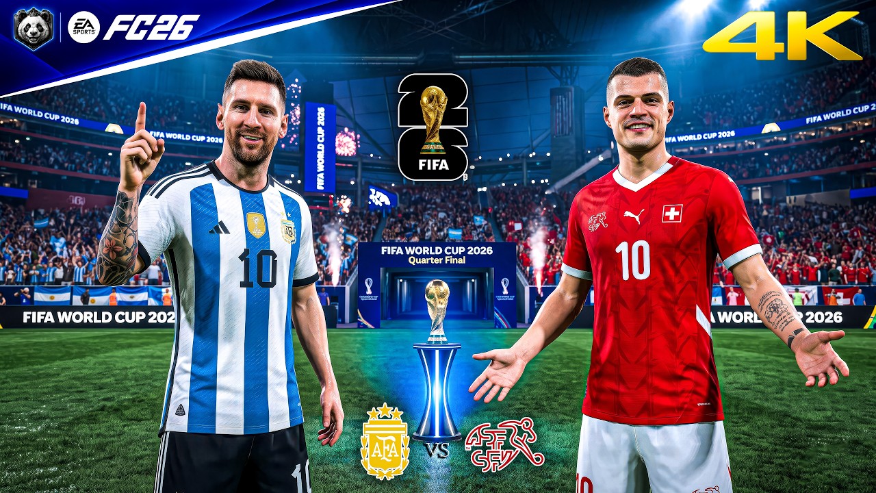 FC 26 &mdash; Аргентина против Швейцарии &mdash; Четвертьфинал Чемпионата мира по футболу FIFA 2026, полный м...