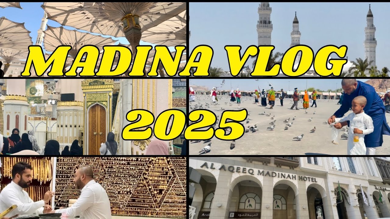 MADINA VLOG 2025 🕌 ZIYARAT , RIAZ UL JANNAH , JANNATUL BAQI || GOLD SHOPPING 🛍️ 