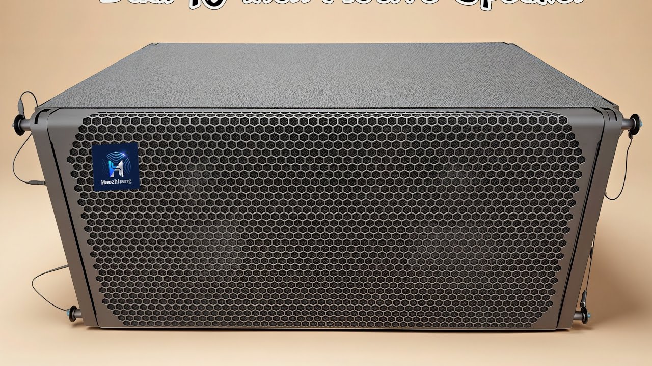Haozhiseng Audio HA210P Dual 10 Inch Active Line Array PA Speaker System #SoundCheck   #soundsystem