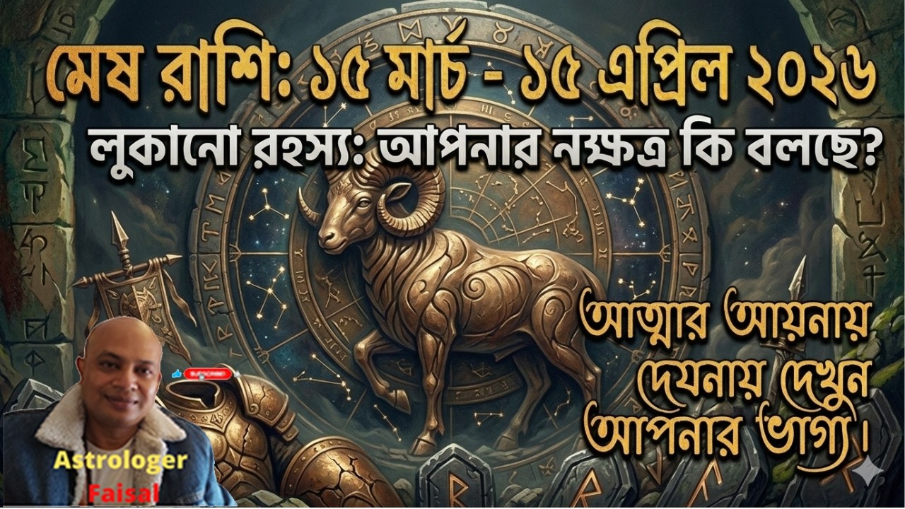 মেষ রাশি ২০২৬ মার্চ ১৫ থেকে এপ্রিল ১৫ নক্ষত্র ভিত্তিক রাশিফল, Mesh Rashifal.