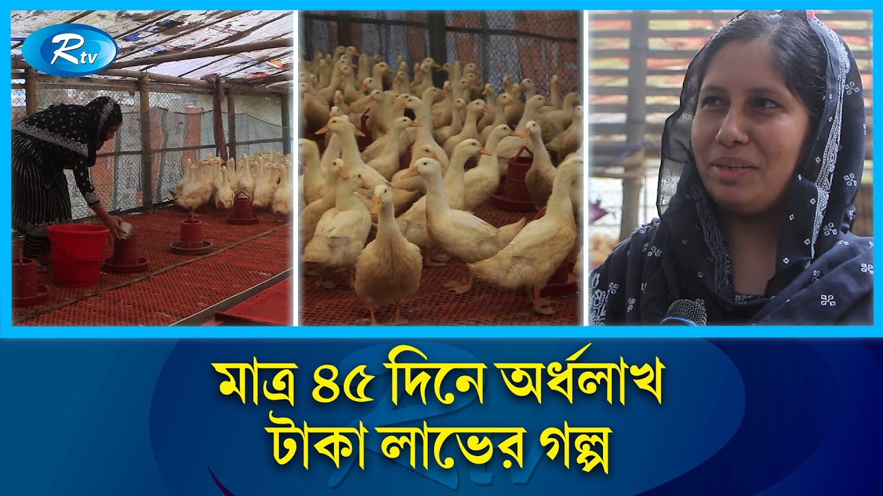 মেয়ে হয়েও দেখালেন নিজের পায়ে দাঁড়ানোর পথ কৃষিতেও সম্ভব | Duck | Rtv News