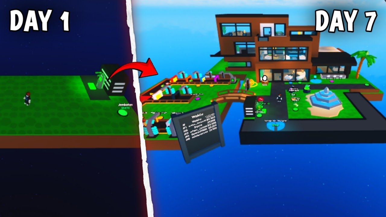 Aku membangun pulau di game pulau taycoon, Roblok Indonesia