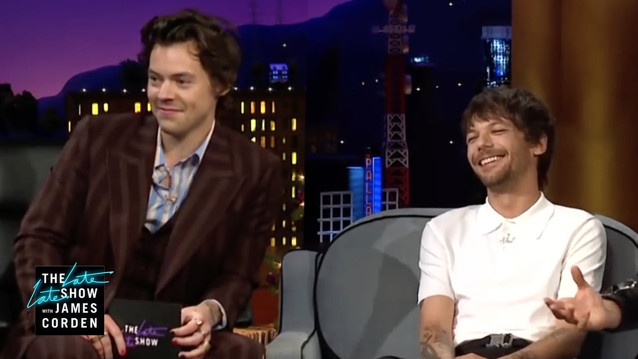 Harry Styles and Louis Tomlinson REUNITE on The Late Late Show