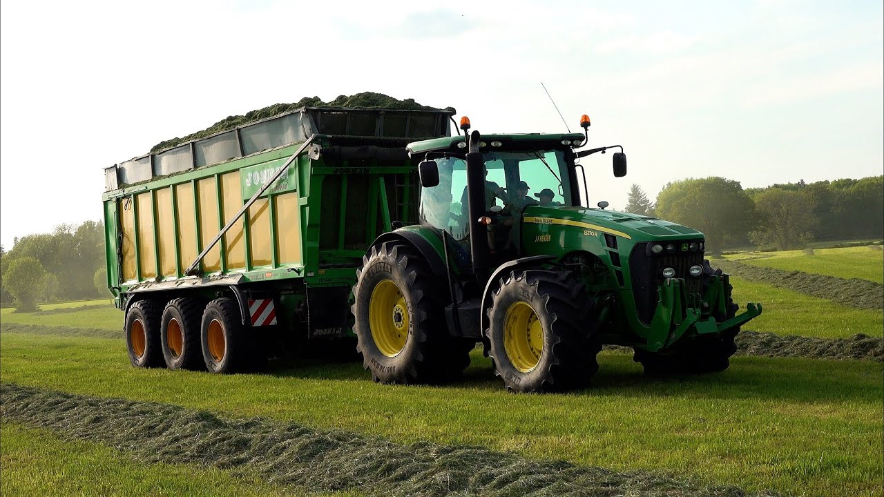 Gras 2025 : John Deere 8270R & John Deere 7730 | JF Hensen | Grasoogst  Grasernte | John Deere Sound