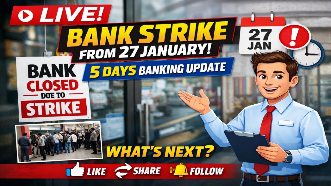 🔴Live! Strike on 27 Jan For 5 Days Banking | Friendly Banker Live Stream