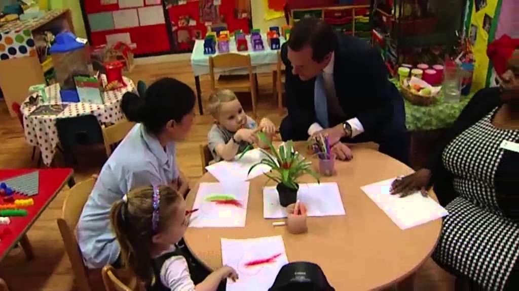 George Osborne faces tough crowd in nursery
