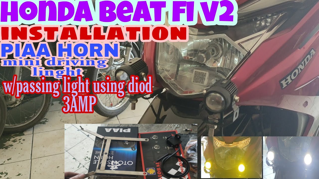paano maginstall ng PIAA HORN AT MINI DRIVING LIGHT W/PASSING LIGHT USING DIOD