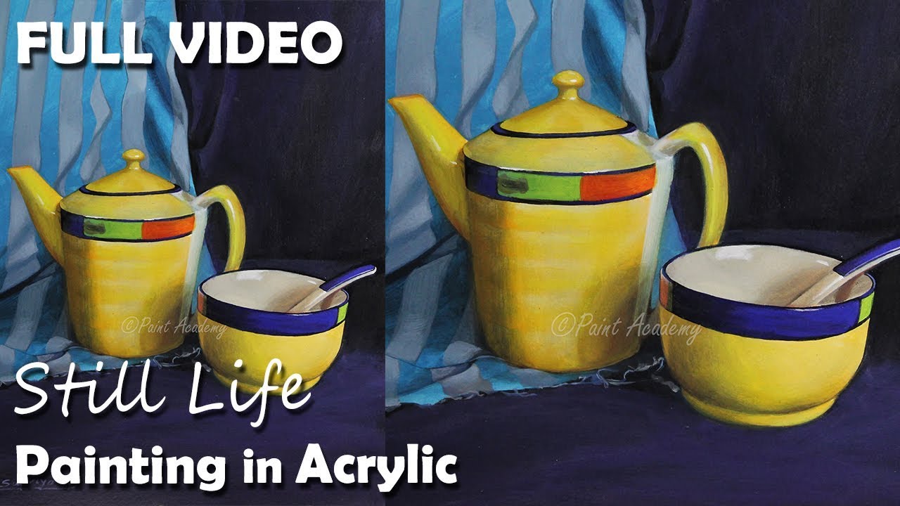 Painting Realistic Still Life in Acrylic