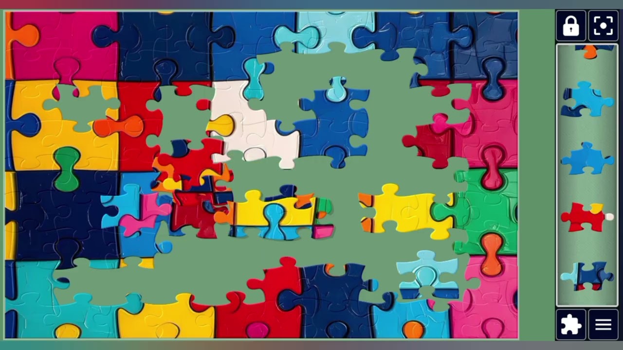 Colorful Puzzle Patchwork 🌈🎨🧩 Vibrant jigsaw puzzle 🧩//@jigsawpuzzle45 