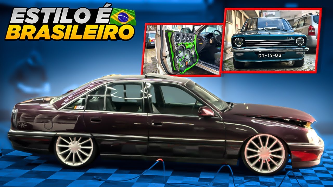 Carros rebaixados brasileiros invadem Portugal: Omega, Vw Santana, Chevette e Tucson