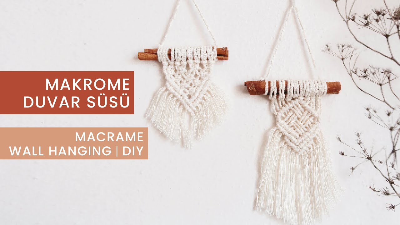 Makrome Duvar Süsü Yapımı | Macrame Wallhanging Tutorial