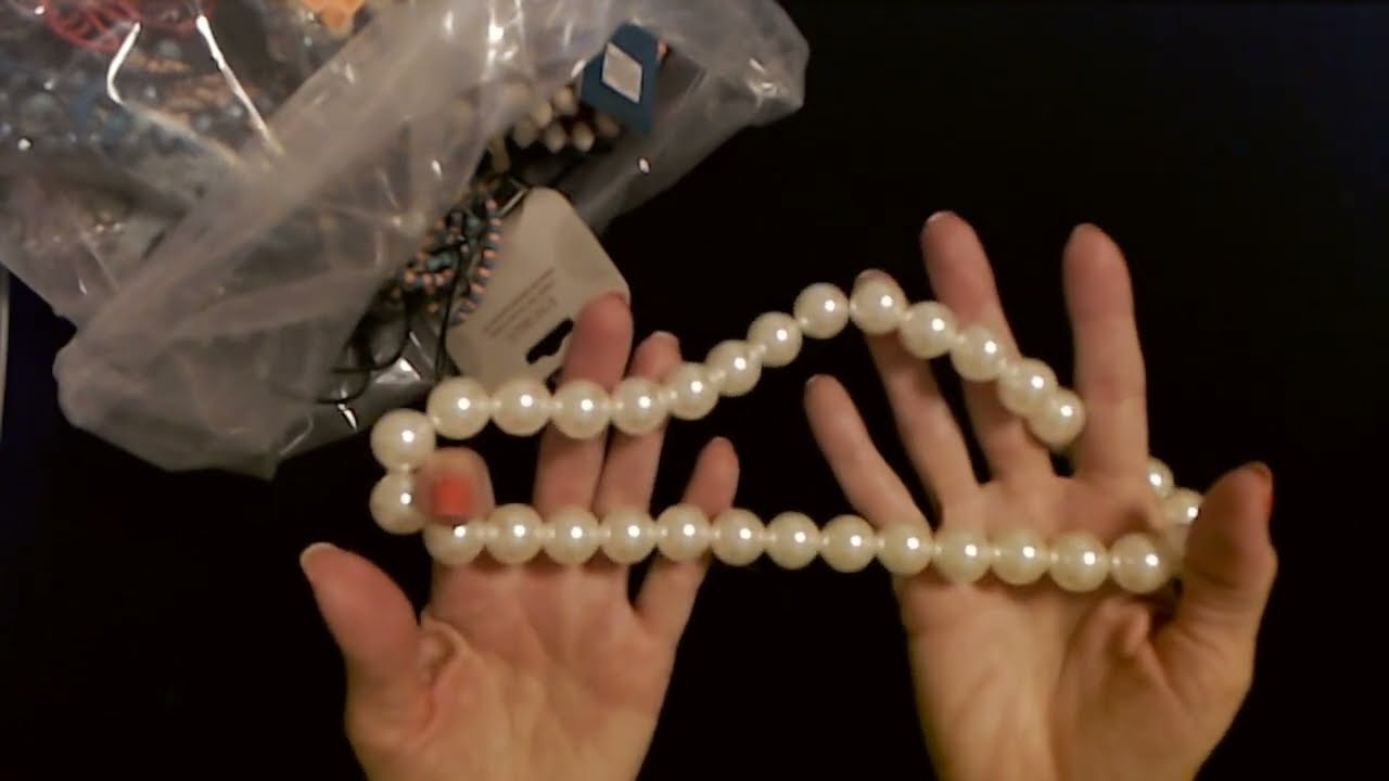 ASMR | Goodwill Jewelry Bag Show & Tell 8-6-2022 (Whisper)