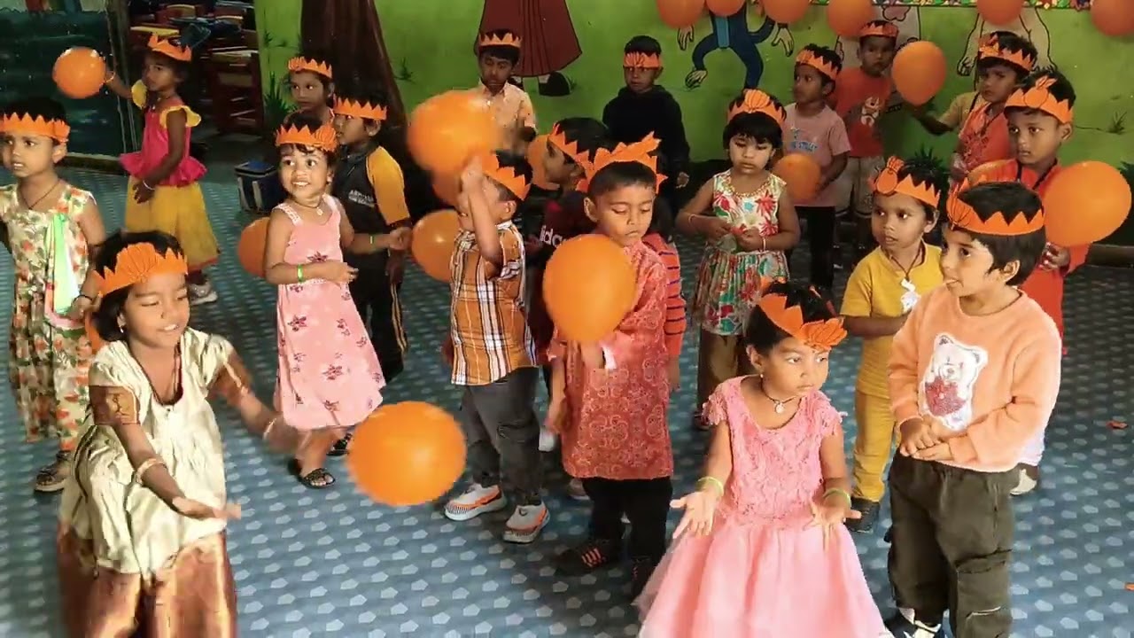 Orange day with nursary class 