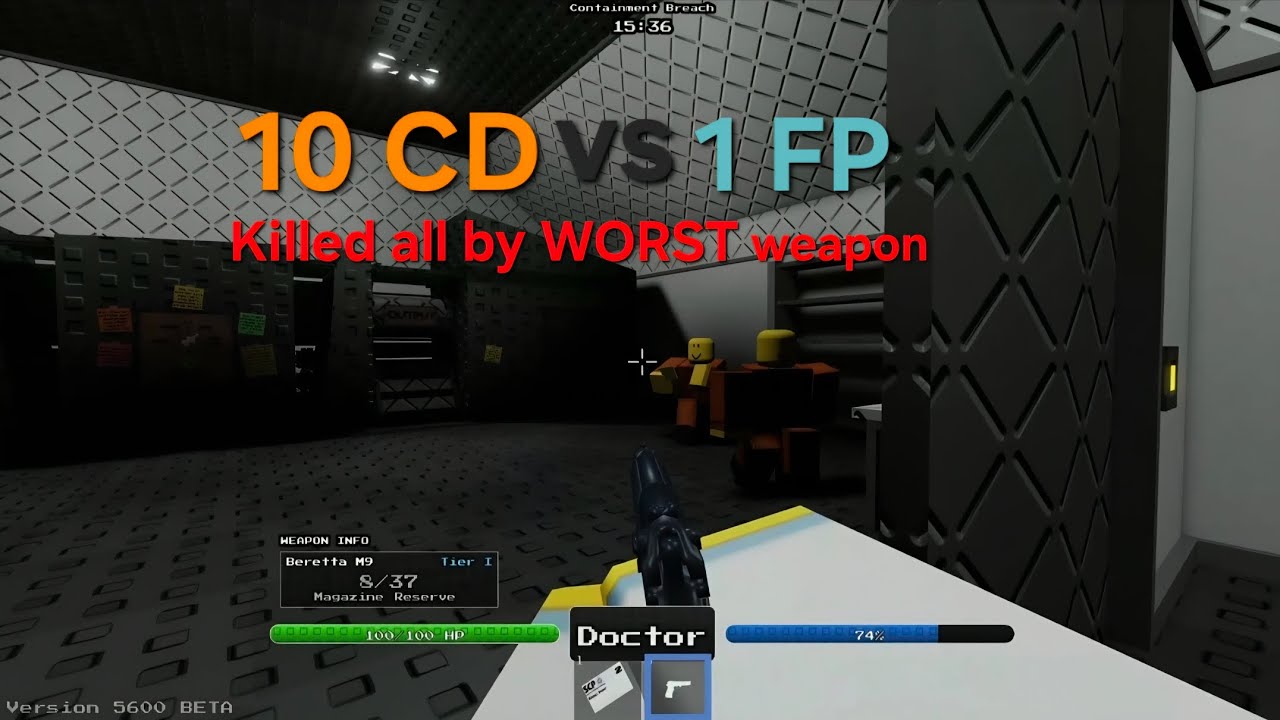 10 CD VS SCIENTIST *200 IQ PLAY* SCP RETRO BREACH 
