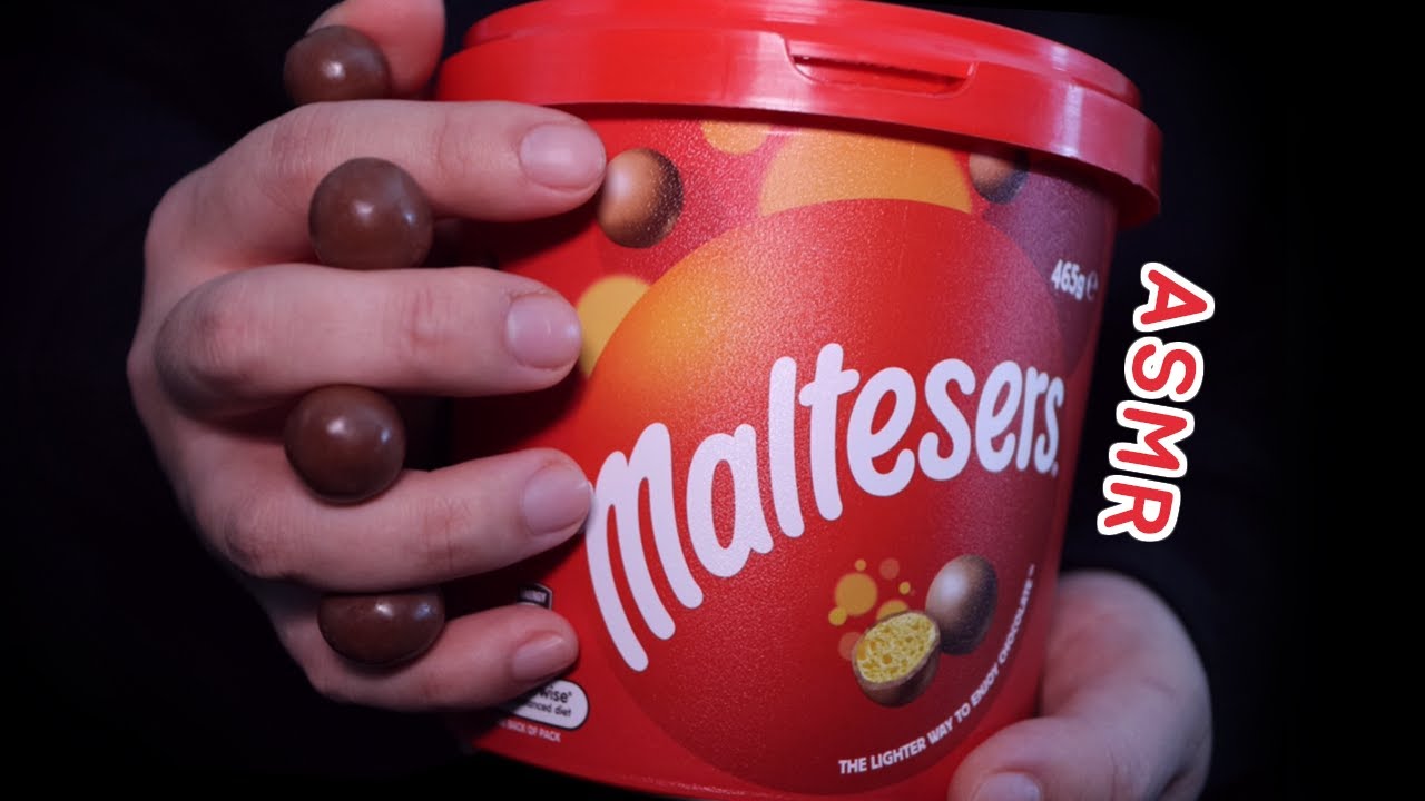 ASMR Лучший звук шоколадного покалывания🍫몰티져스로 팅글을 느낄 수 있을까?