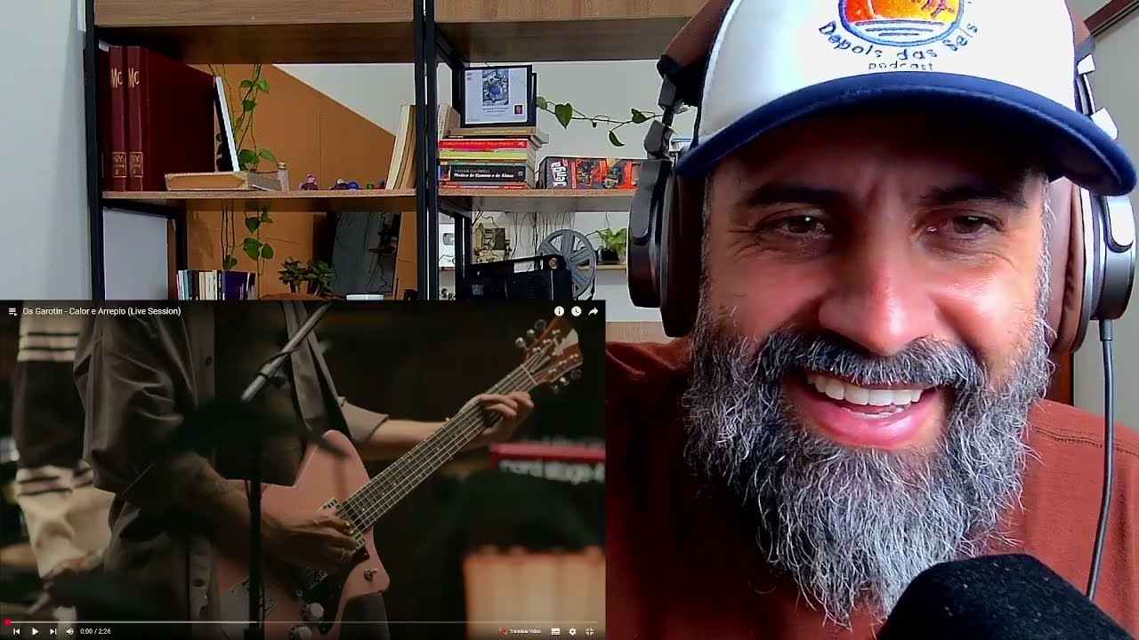 PSICÓLOGO REAGINDO a Os Garotin - Calor e Arrepio (Live Session) 