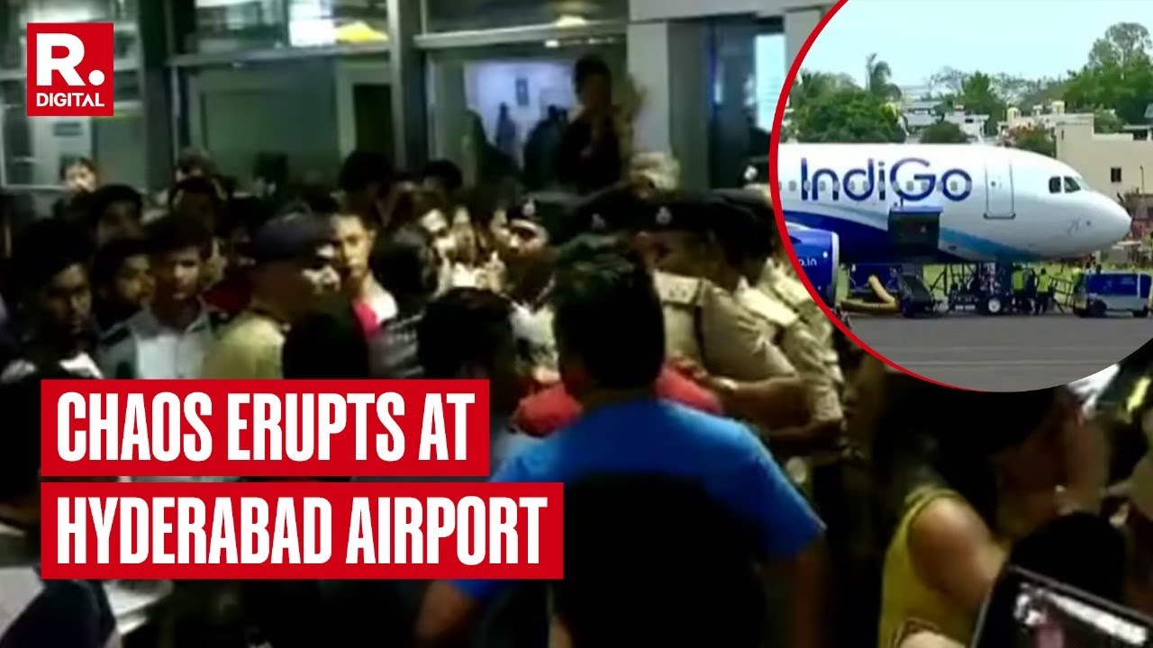 Chaos Erupts At Hyderabad's Rajiv Gandhi International Airport After Flight Delay