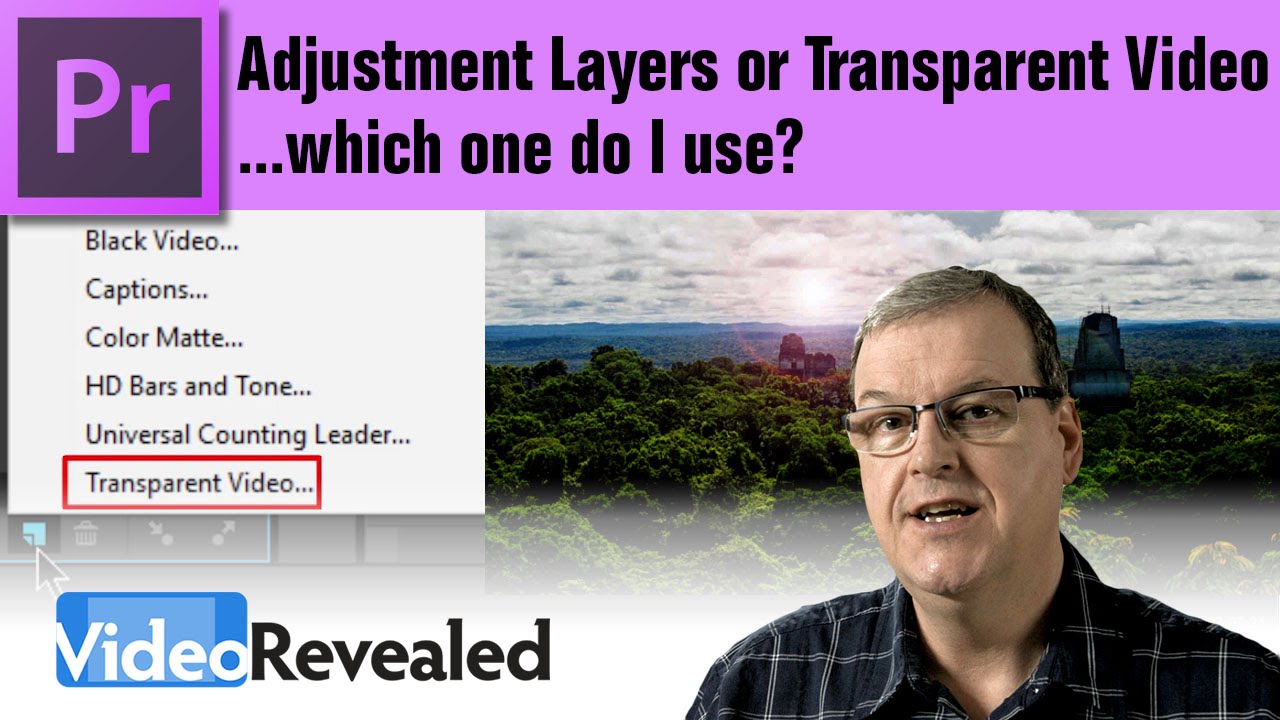 Adjustment Layer or Transparent Video - which one do I use?