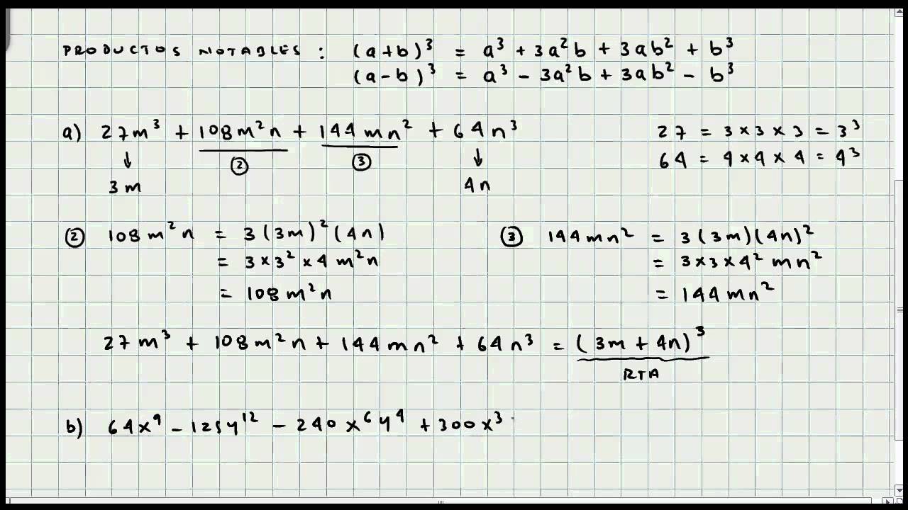 Ejercicio de Factorizacion - Octavo Caso - Algebra General - Video 025