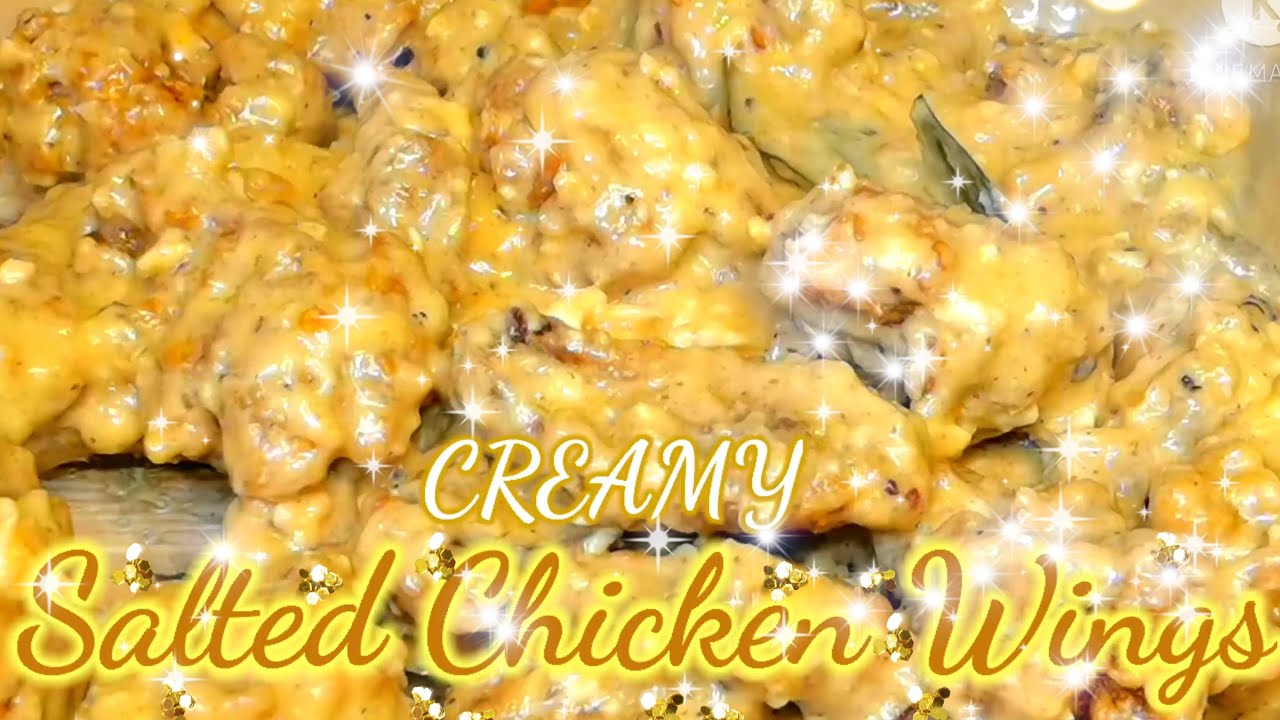 CREAMY Salted Chicken Wings💖 How To Cook Salted Egg ChickenWings, Salted Egg Chicken, easyrecipe