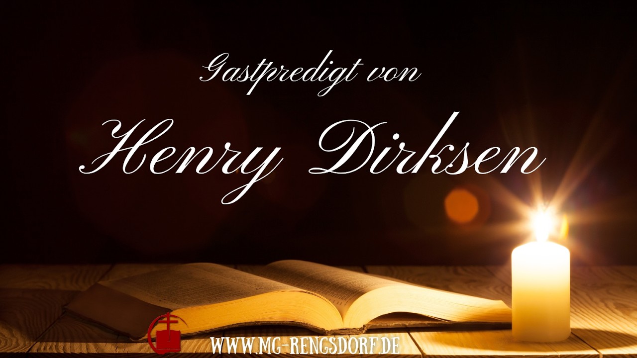 Gastpredigt von Henry Dirksen - Wohlstandsfieber; Die Freude am Geben entdecken