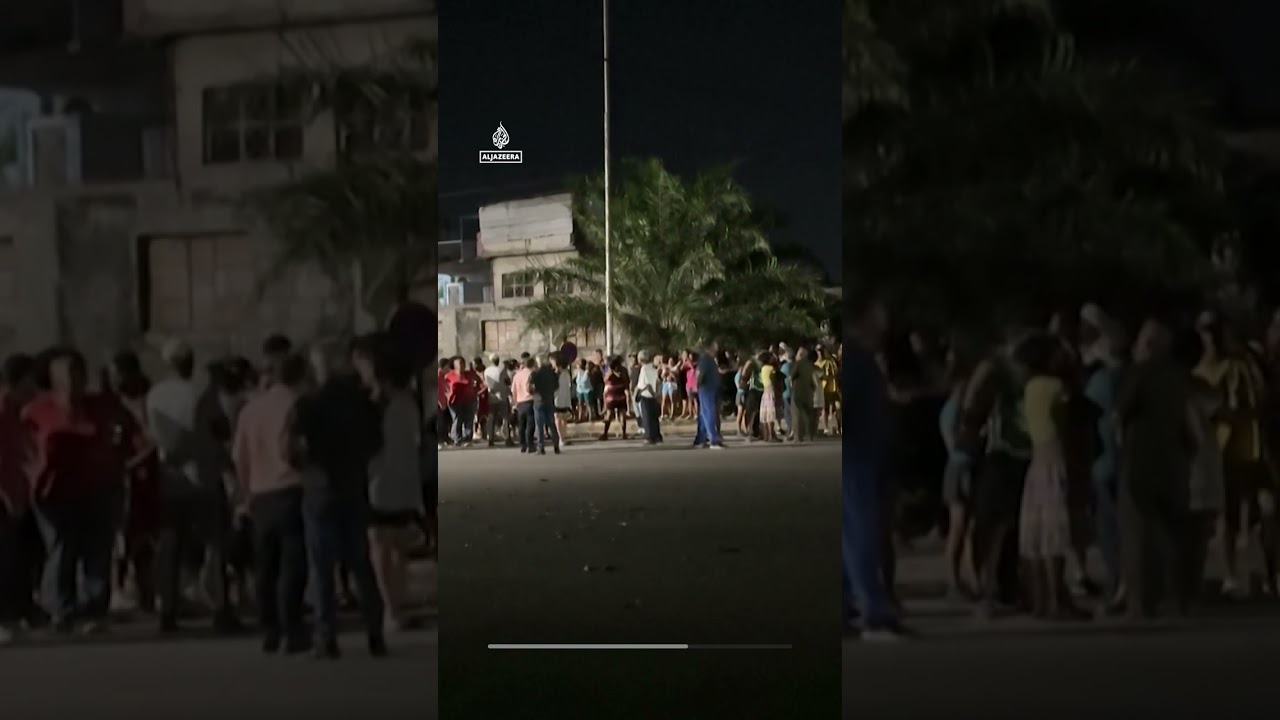 Cubans protest against US blockade