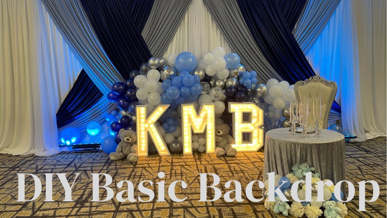 DIY Basic Backdrop, Basic Draping, Basic Event Backdrop,Pipe and Drape￼