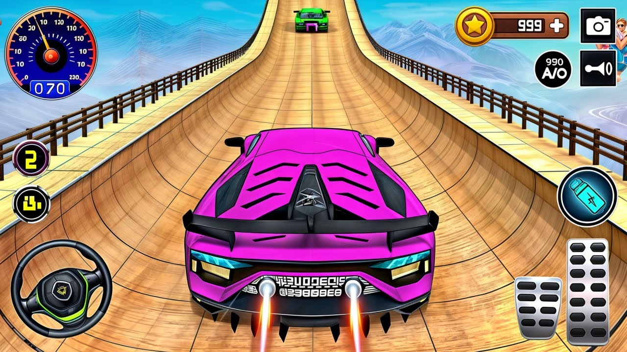 Ramp Car Racing 3D Gameplay _ endroid || Ramp Car Stunts Racing Video