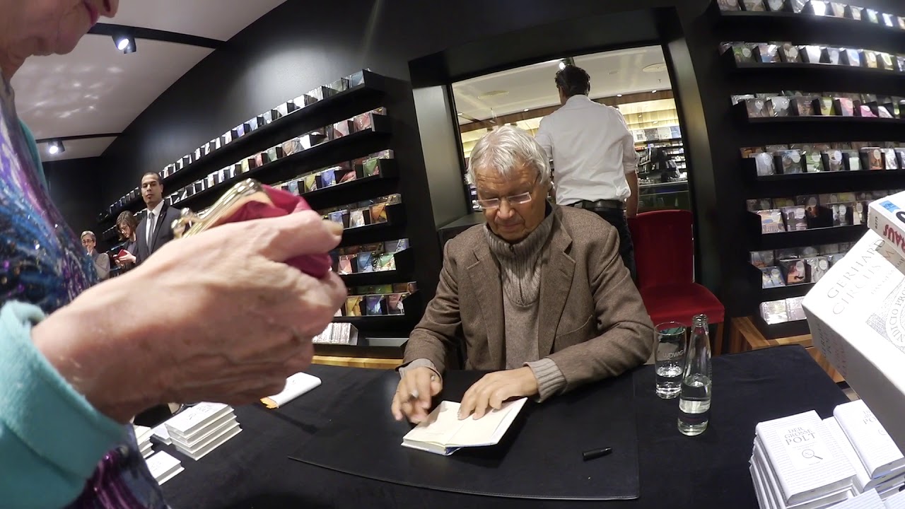 Autogrammstunde Gerhard Polt im Kaufhaus Ludwig Beck, M&uuml;nchen 2017