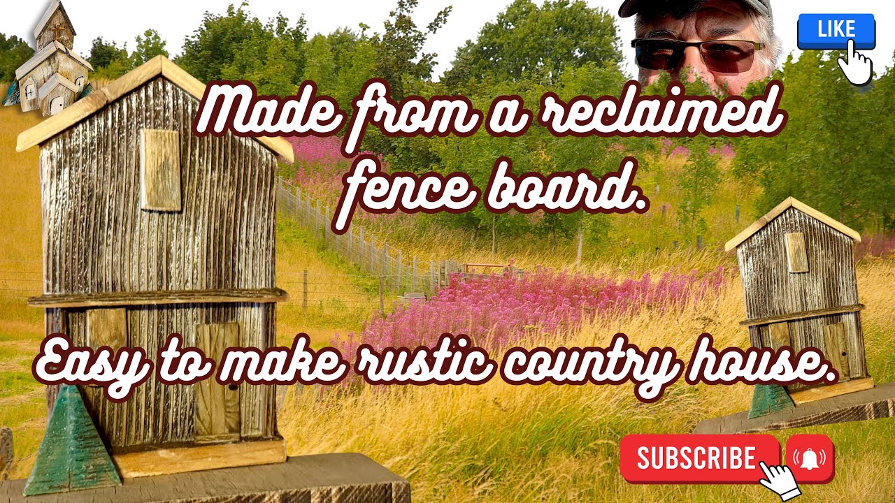 Make a rustic country home from an old fence.