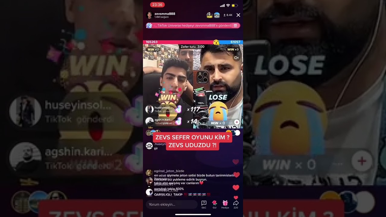 Zevs Sefer Oyunu Tiktokda Canlı