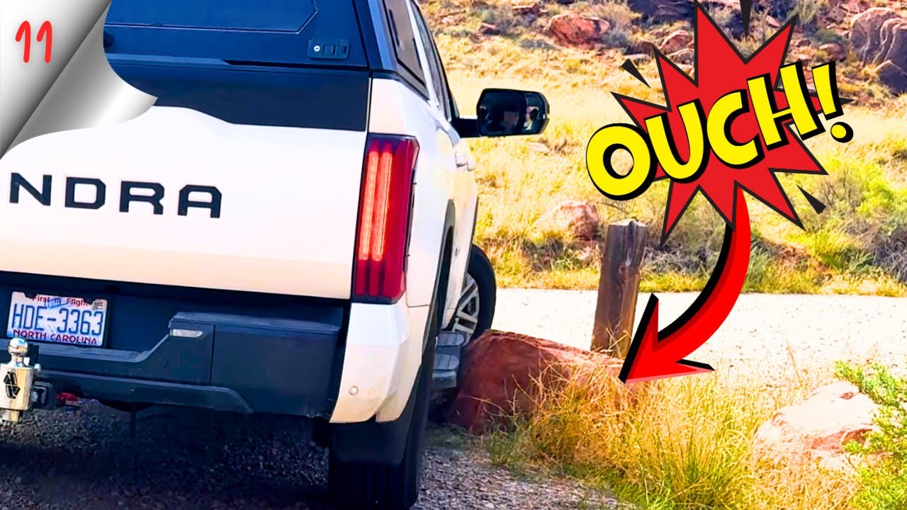 Owen hit a BOULDER! Will it ruin our trip west? || Dead Horse Point