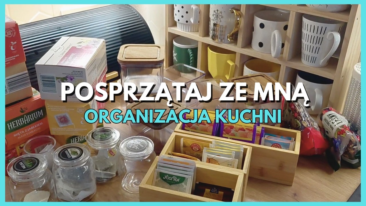 POSPRZĄTAJ ZE MNĄ 🧺✨ Organizacja kuchni, haul do domu i porządki w szufladach z herbatą &przyprawami