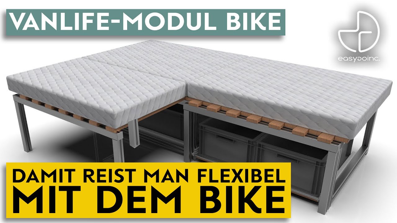 Vanlife-Modul BIKE - Flexibel reisen mit dem Rad im Camper.