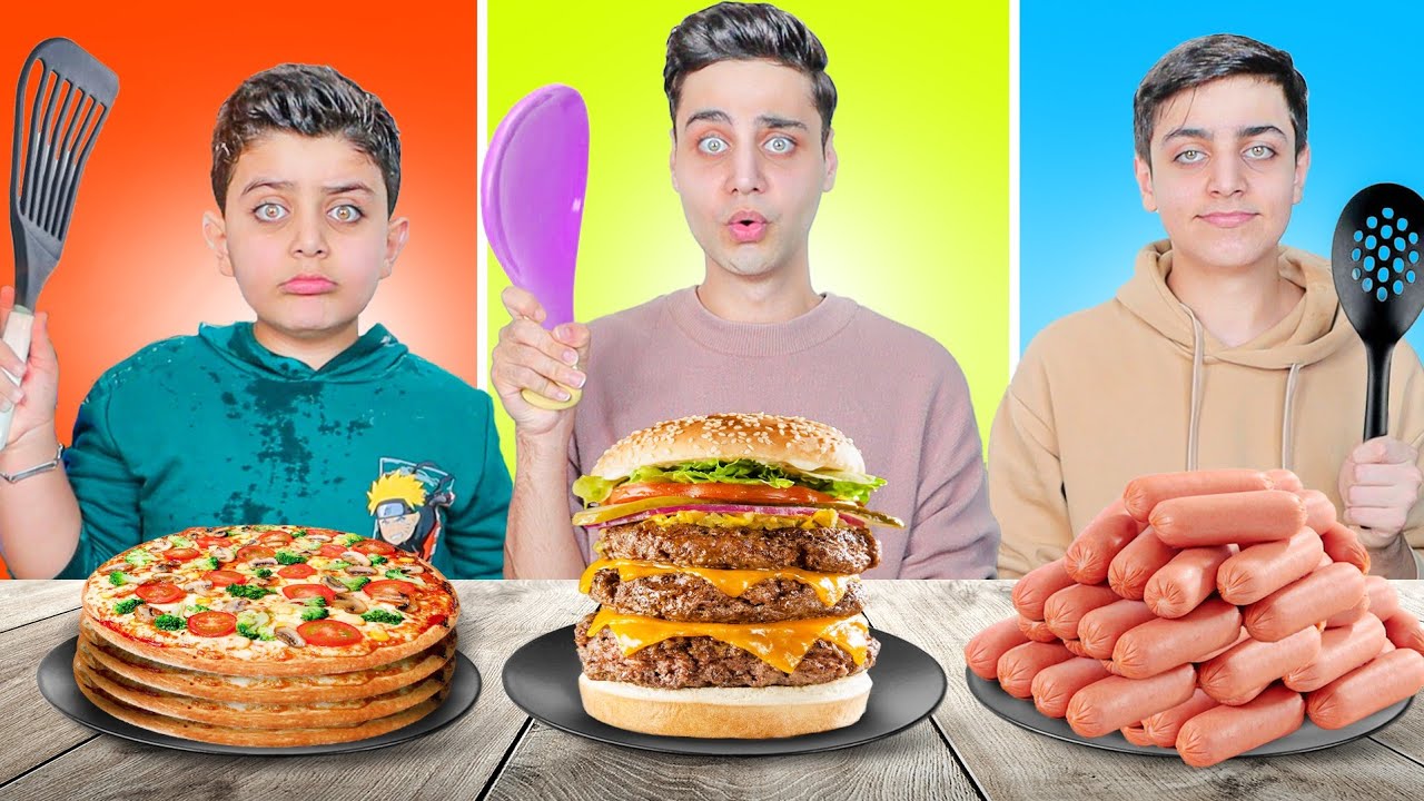 عاقبنا أحمد😱 في تحدي الأكل ( بأدوات غريبة )🔥#2 /هودوك