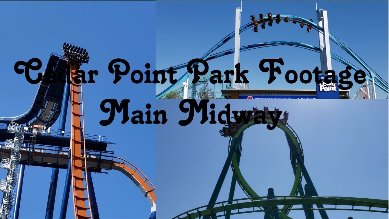 Cedar Point Park Footage: Main Midway