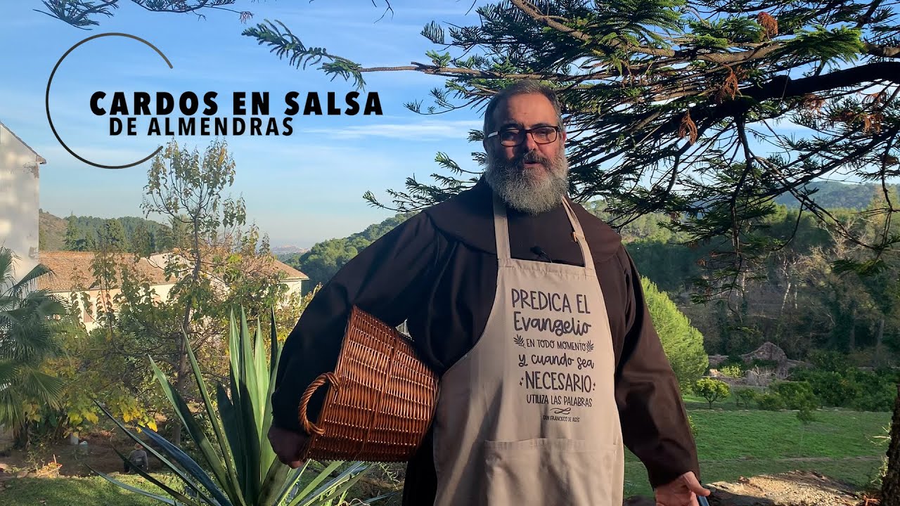 Cardos en salsa de almendras. Santo Espíritu del Monte, Gilet (Valencia)