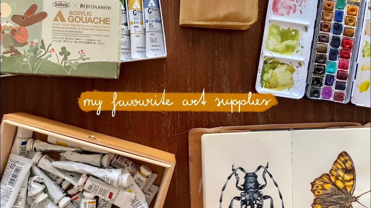 my favourite art supplies // 2023