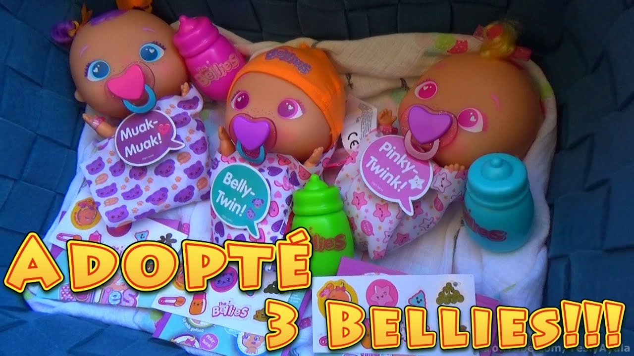 ADOPTÉ 3 BELLIES!!! - BELLY TWIN - MUAK MUAK - PINKY TWINK