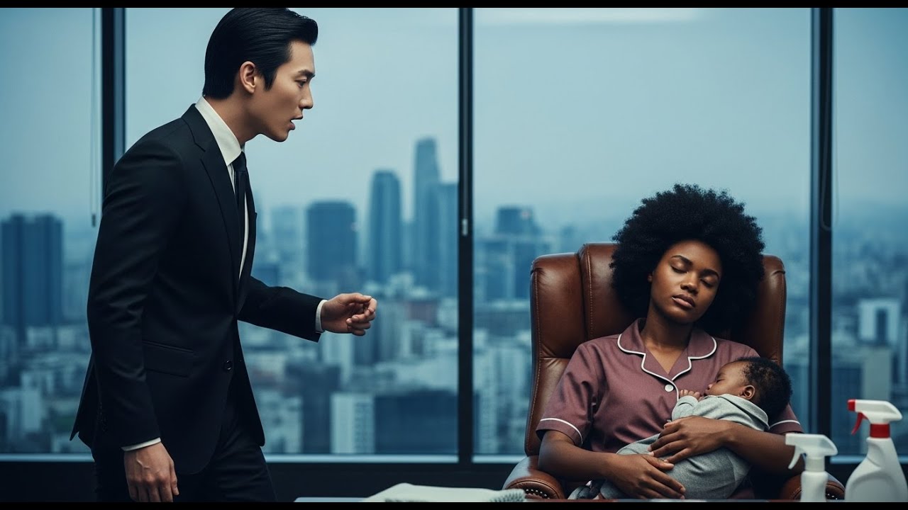 Korean Mafia Billionaire with OCD Catches His Black Single Mom Cleaner Sleeping with Her Baby-So He.