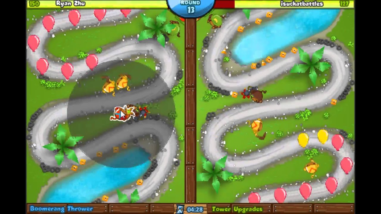Ep 7 - Ryan Zhu vs Isuckatbattles - King Of The Hill Bloons Tower Defense Battles