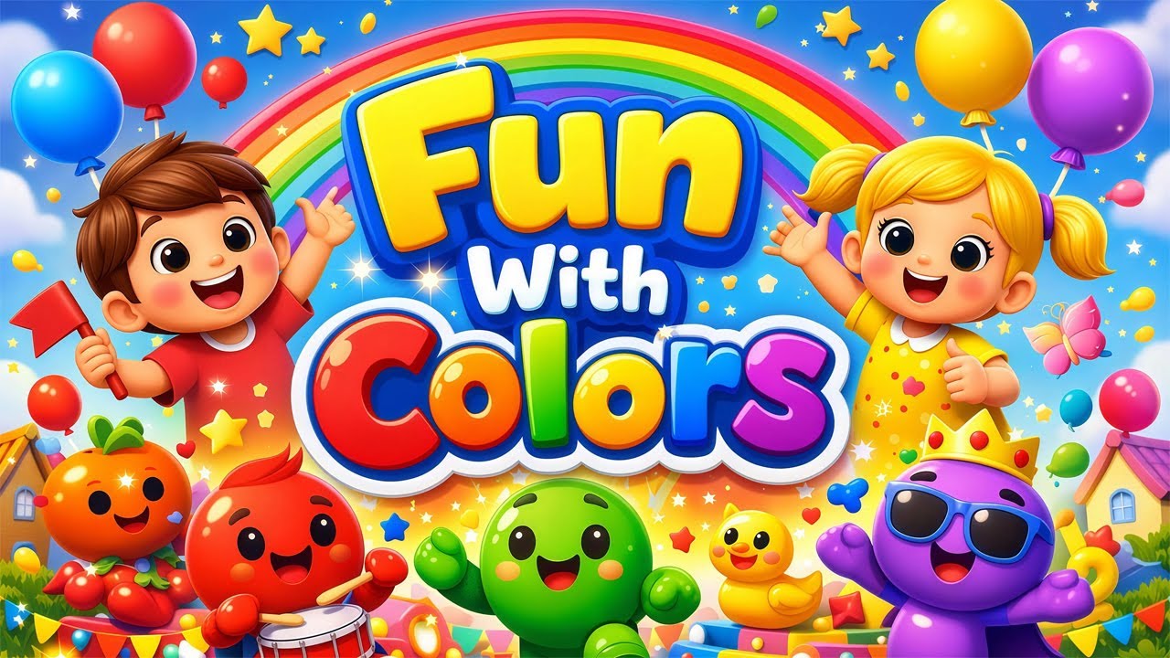 Rainbow Colors Parade 🌈 Colors Song 🌈 | Nursery Rhymes | Learn Colors for Kids | Kids Songs